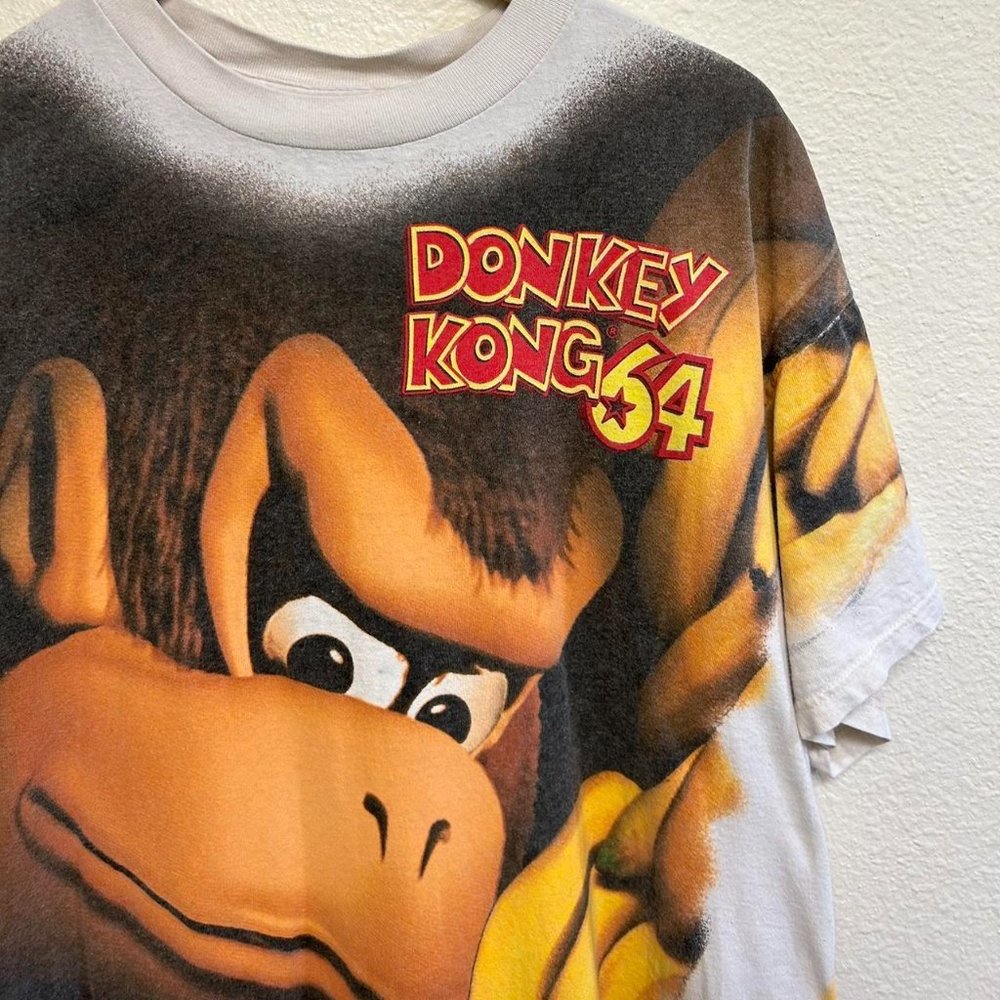 Vintage Donkey Kong AOP Promo Tee 1999 🦧🍌
